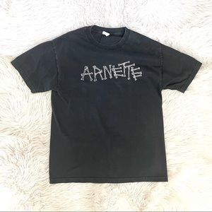 VTG Skateboarding Arnette tee bone lettering logo shirt L